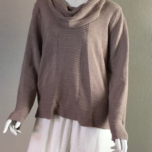 Wool Blend Kevin Klein Cowl-Neck Sweater - Picture 1 of 6
